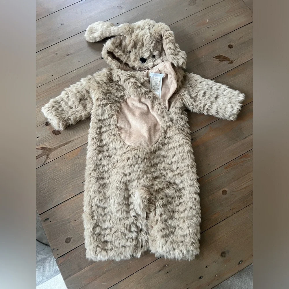 Pottery Barn Kids Plush Bear Costume in Light Tan - Picture 2 of 2